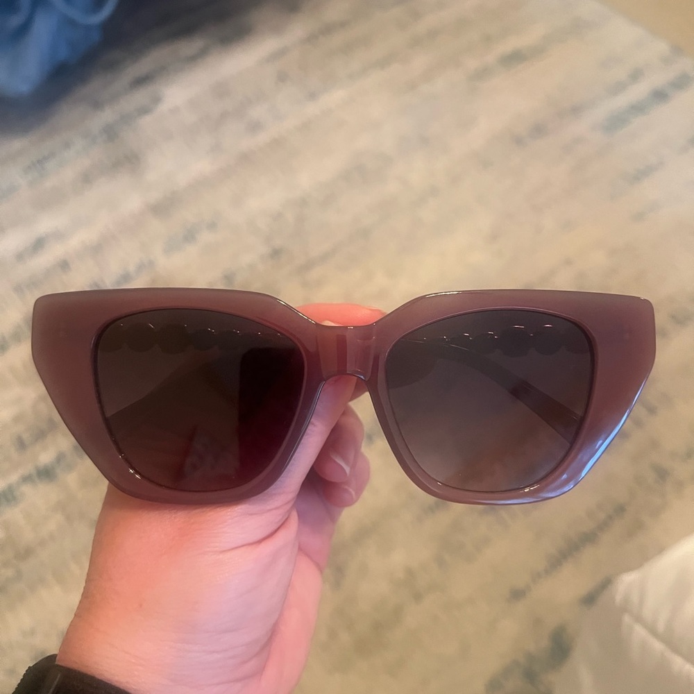 Women’s sunglasses-Purple with gold dazzling frames-OS